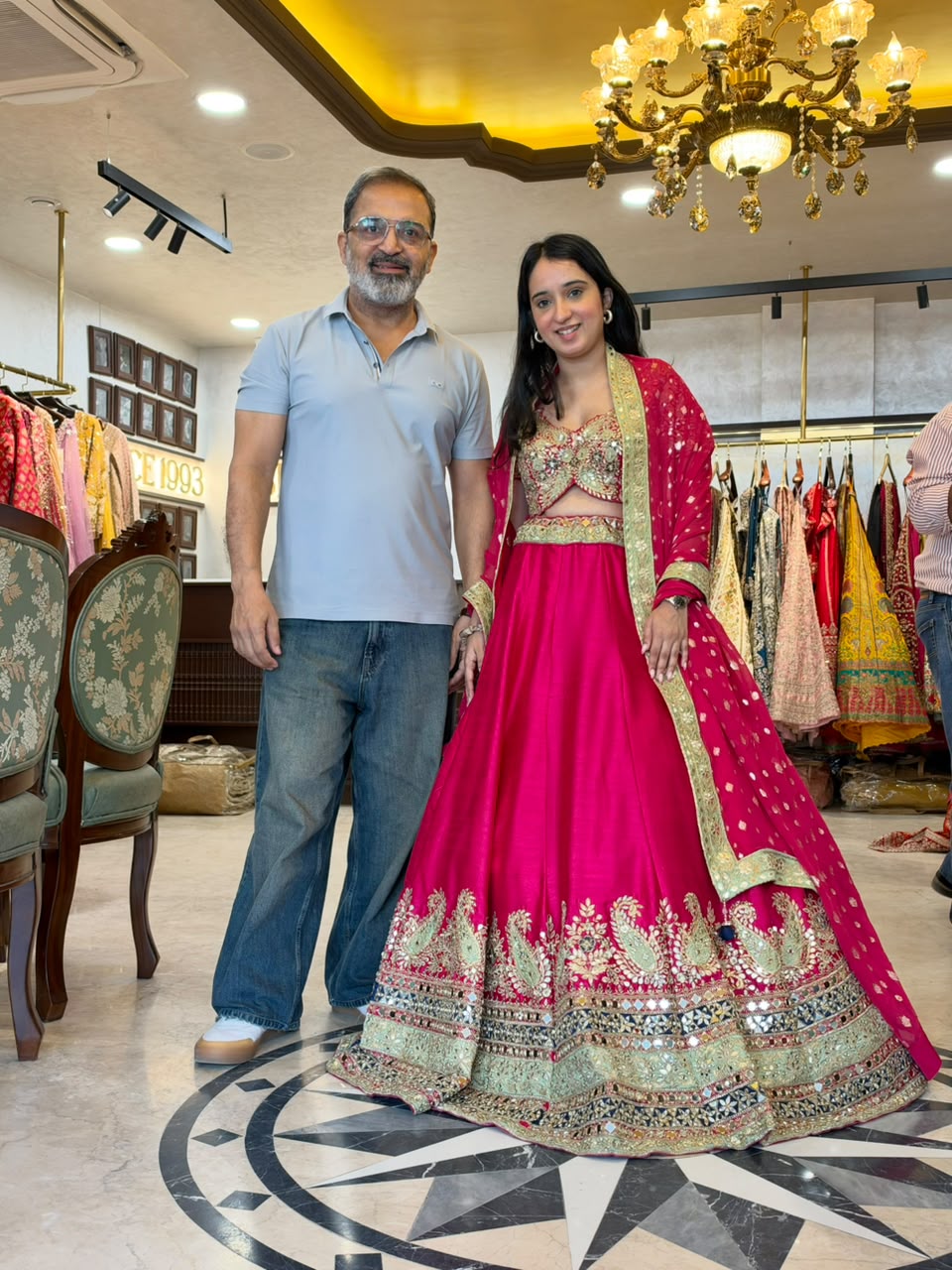 Rani Pink Bridal Lehenga