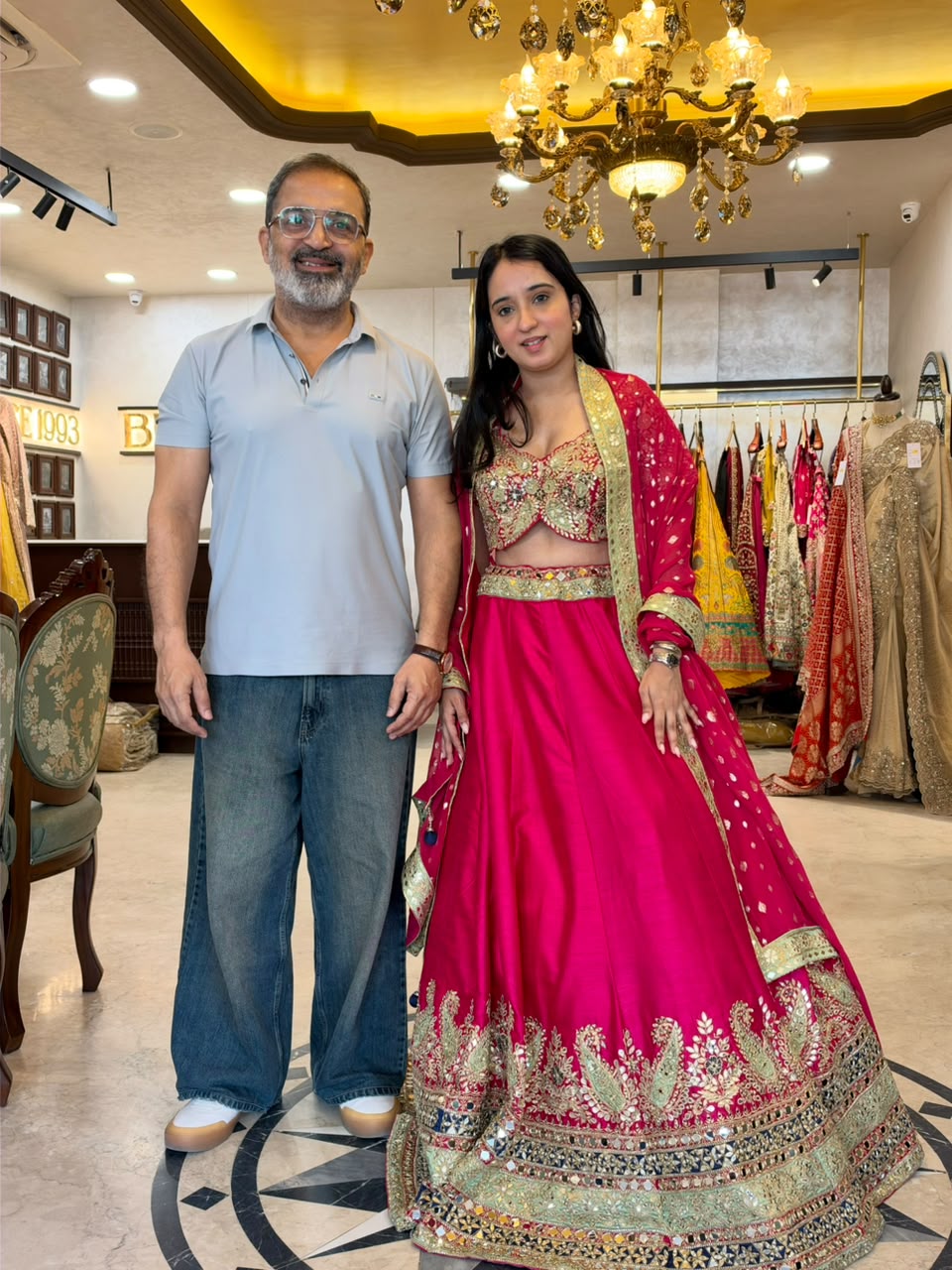Rani Pink Bridal Lehenga