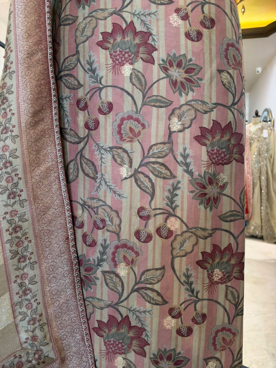 Dusty Mauve Embroidered Ensemble