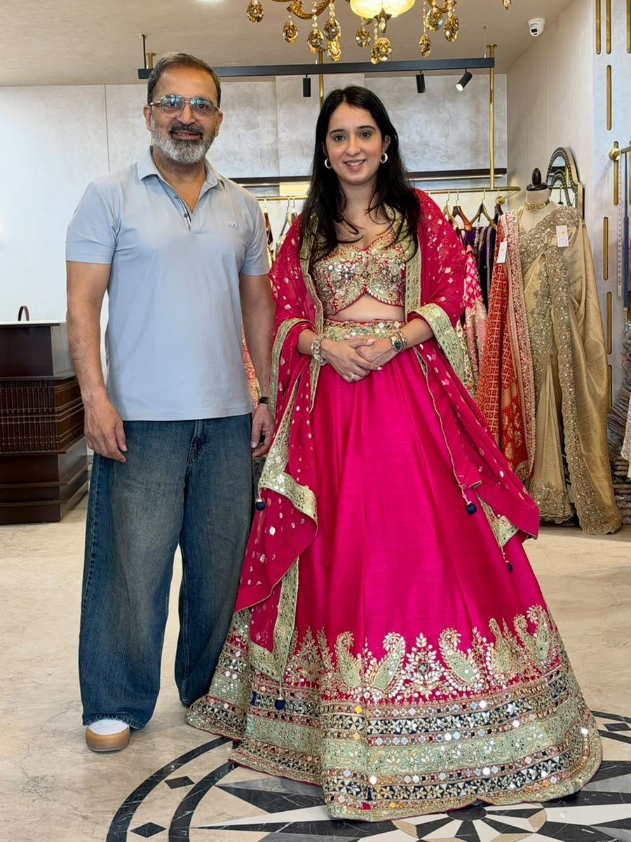 Rani Pink Bridal Lehenga