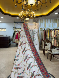 Ivory White Embroidered Ensemble