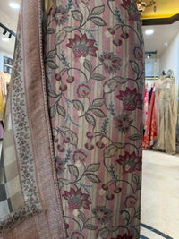 Dusty Mauve Embroidered Ensemble
