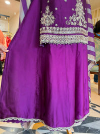 Royal Purple Embroidered Ensemble