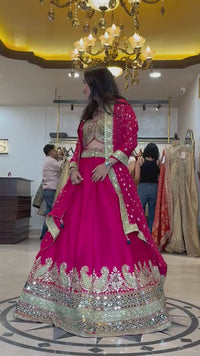 Rani Pink Bridal Lehenga