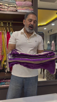 Royal Purple Embroidered Ensemble
